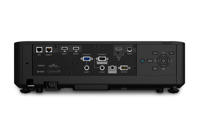 EPSON PowerLite L615U Standard throw projector 6000 ANSI lumens LCD WUXGA (1920x1200) Black (V11H901120) - Cartouches Certifiees