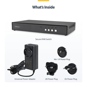 StarTech.com CK4-HP104C commutateur écran, clavier et souris Noir - Image 9