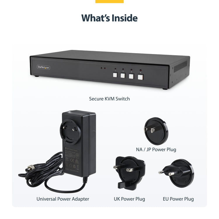 StarTech.com CK4-HP104C commutateur écran, clavier et souris Noir - Image 9
