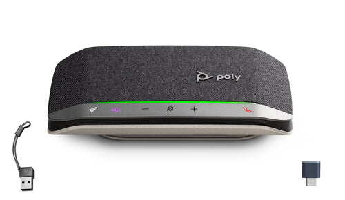 HP Poly Sync 20+M Speakerphone USB-C/A Adapter haut-parleur PC Noir
