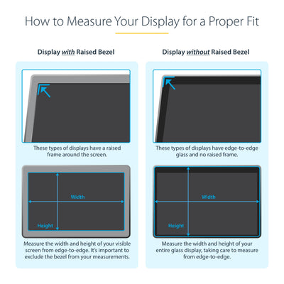 StarTech.com 2469G-PRIVACY-SCREEN filtre anti-reflets pour écran et filtre de confidentialité 61 cm (24") Moniteur Filtre de confidentialité sans bords pour ordinateur - Image 10