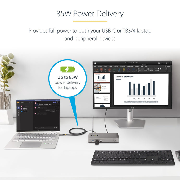 StarTech.com 101N-USBC-DOCK station d'accueil Avec fil USB 3.2 Gen 1 (3.1 Gen 1) Type-C Gris - Image 12