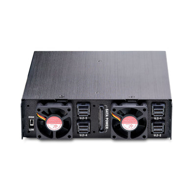 StarTech.com 4U2525-SAS-BACKPLANE Obturateur de baie de lecteur 13,3 cm (5.25") Plateau de stockage de disques Noir - Image 2