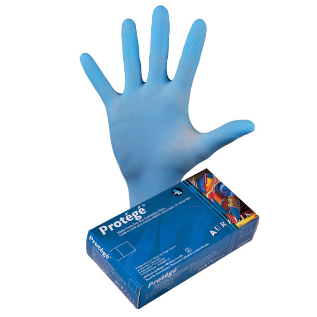 Protégé 4mil Nitrile Gloves - Sky Blue - Case of 10 boxes - Stopgerms