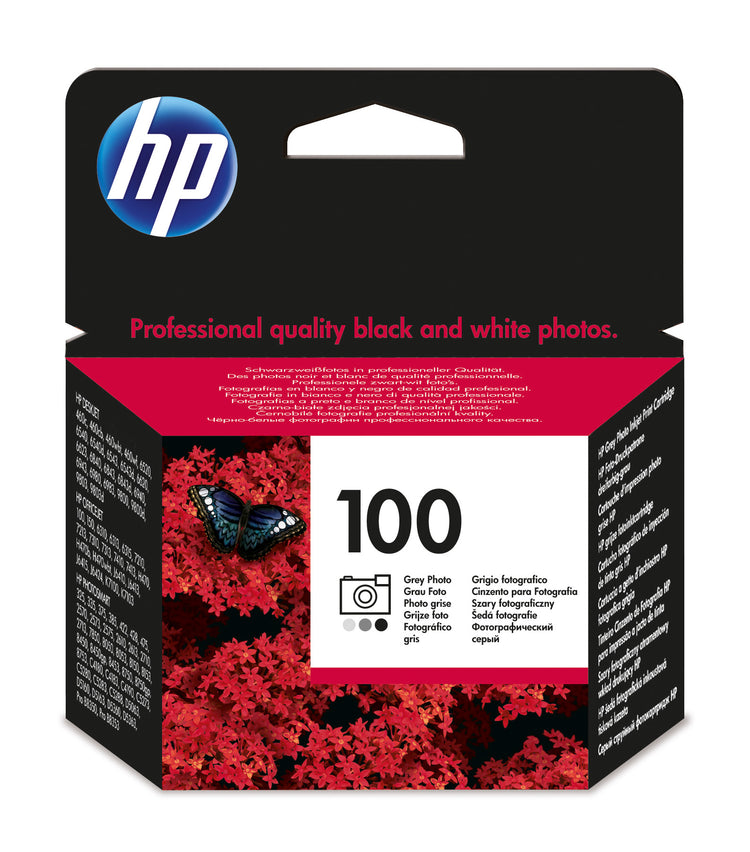 HP 100 Photo Gray Original Inkjet Cartridge - Cartouches Certifiees