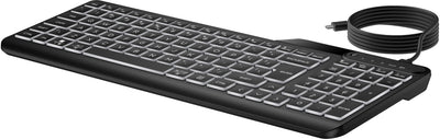 HP 405 Backlit Wired keyboard Home USB Black (7N7C1UT#ABA) - Cartouches Certifiees