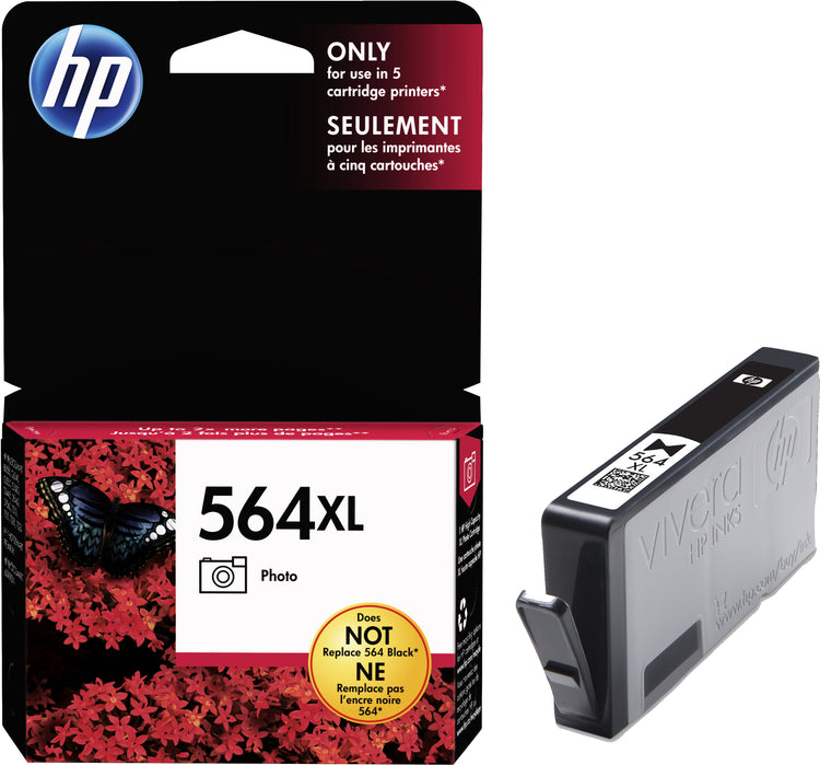 HP 564XL (CB322WN) Photo black Original Inkjet Cartridge - Cartouches Certifiees