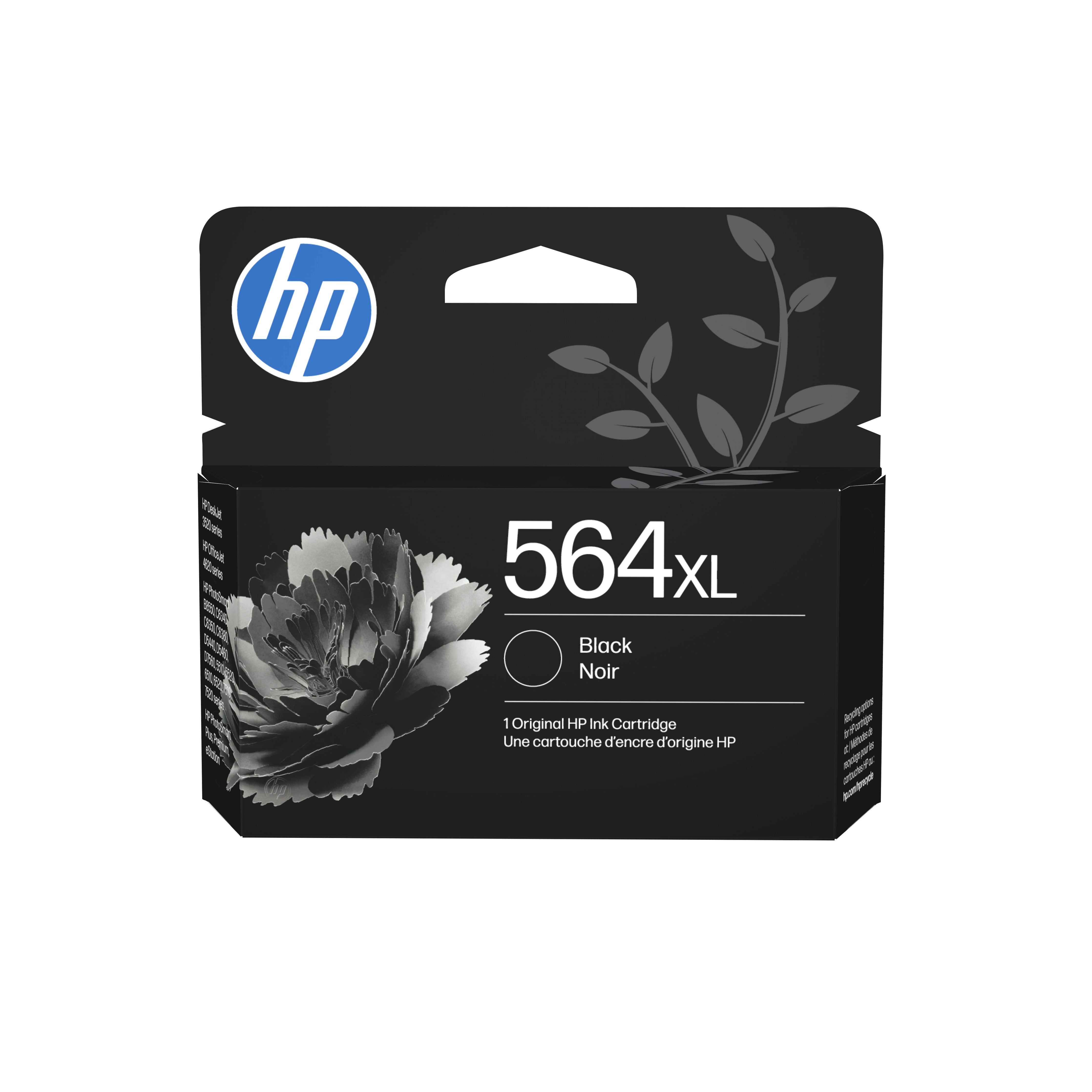 HP 564XL (CN684WN) Black Original Inkjet Cartridge - Cartouches Certifiees