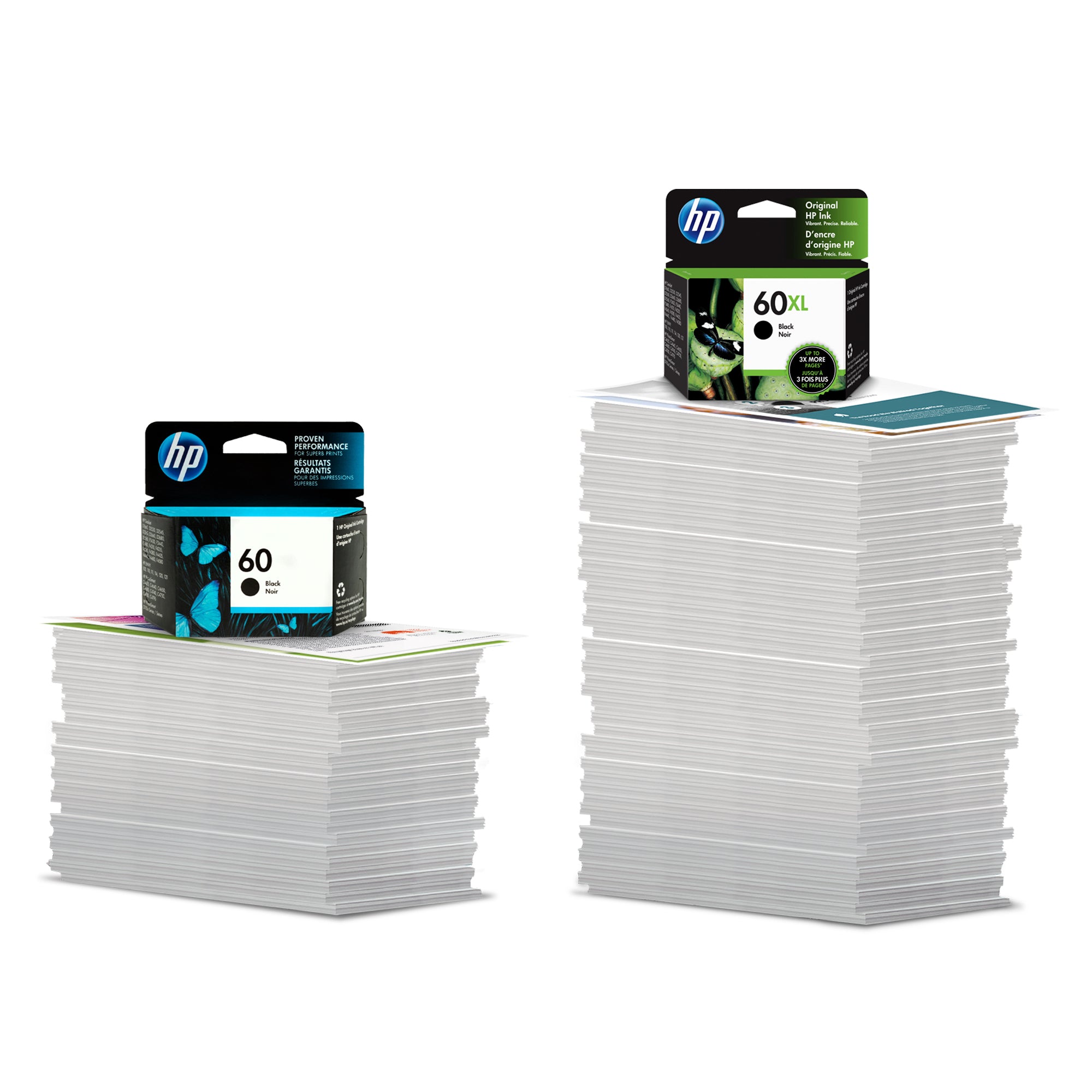 HP 60 (CC643WN) Color Original Inkjet Cartridge - Cartouches Certifiees