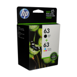 HP 63 (L0R46AN) Combo Pack Black and Color Original Inkjet Cartridge - Cartouches Certifiees