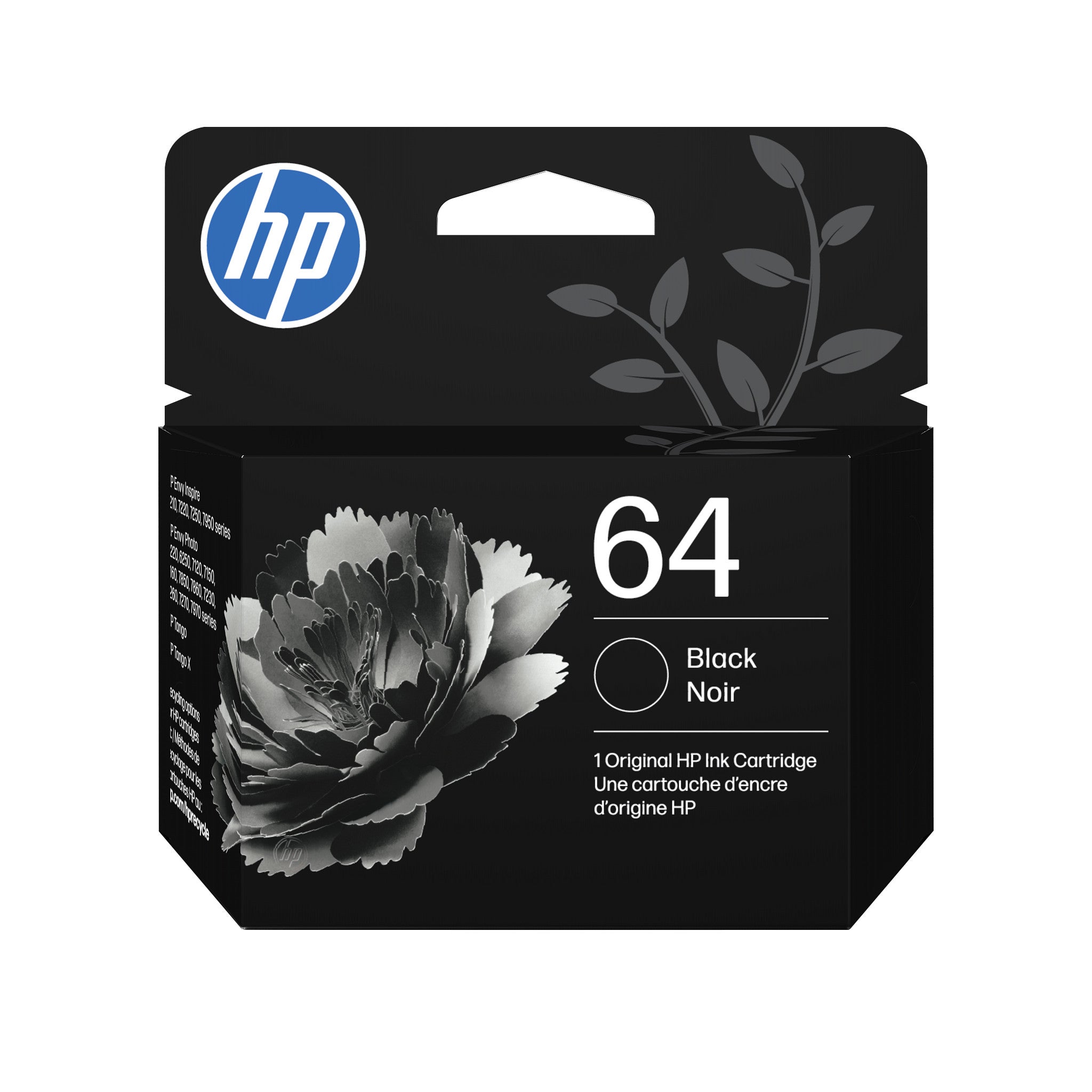 HP 64 (N9J90AN) Black Original Inkjet Cartridge - Cartouches Certifiees