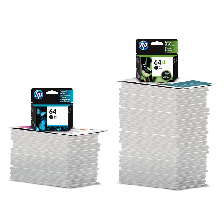 HP 64 (N9J90AN) Black Original Inkjet Cartridge - Cartouches Certifiees