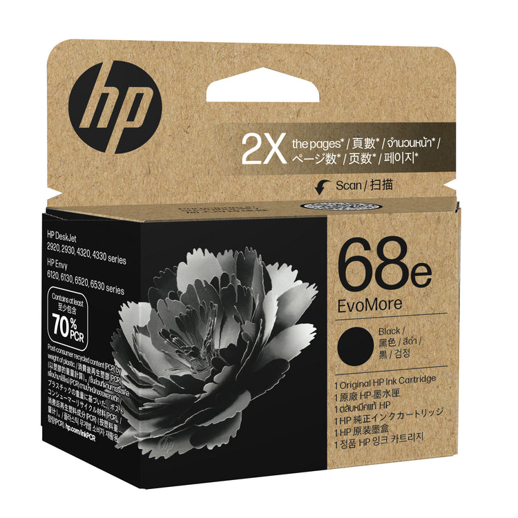HP 68e (7FP22TN) Black Original Inkjet Cartridge - Cartouches Certifiees