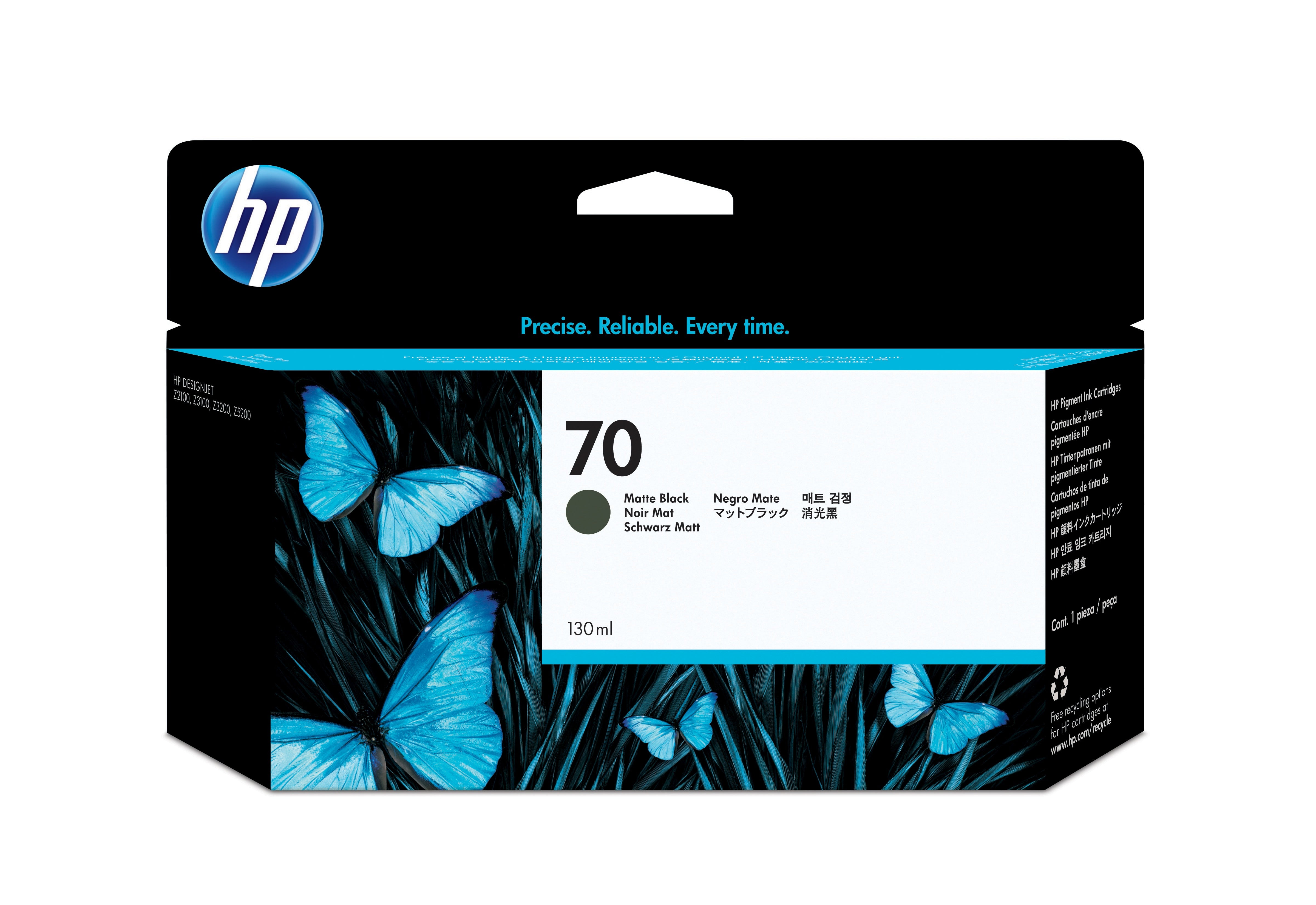 HP 70 - 130ml (C9448A) Matte Black Original Inkjet Cartridge - Cartouches Certifiees