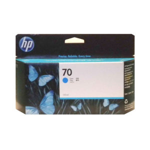 HP 70 - 130ml (C9452A) Cyan Original Inkjet Cartridge - Cartouches Certifiees