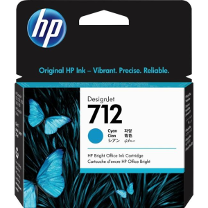 HP 712 - 29ml (3ED67A) Cyan Original Inkjet Cartridge - Cartouches Certifiees