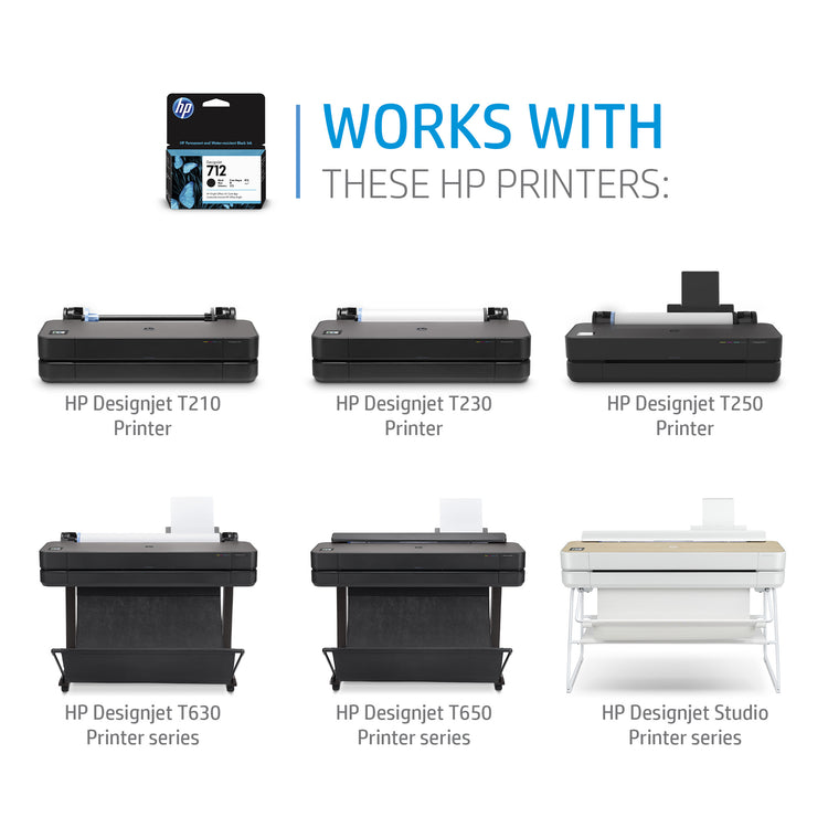 HP 712 - 29ml (3ED77A) Tri Pack Cyan Original Inkjet Cartridge - Cartouches Certifiees