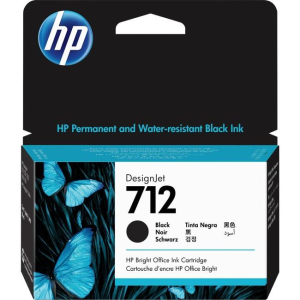 HP 712 - 38ml (3ED70A) Black Original Inkjet Cartridge - Cartouches Certifiees