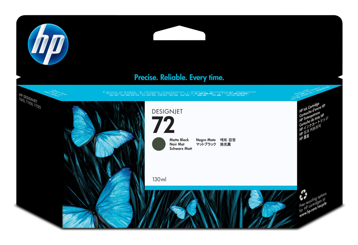 HP 72 - 130ml (C9403A) Matt Black Original Inkjet Cartridge - Cartouches Certifiees