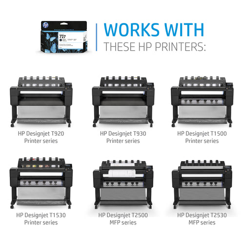 HP 727 - 130 ml (B3P23A) Photo black Original Inkjet Cartridge - Cartouches Certifiees