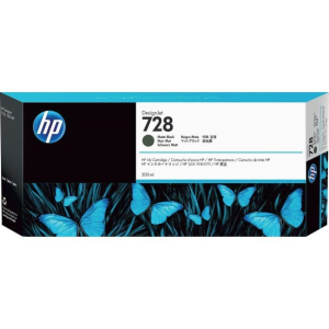 HP 728 - 300ml (F9J68A) Matte Black Original Inkjet Cartridge - Cartouches Certifiees