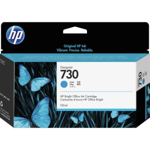 HP 730 - 130ml (P2V62A) Cyan Original Inkjet Cartridge - Cartouches Certifiees