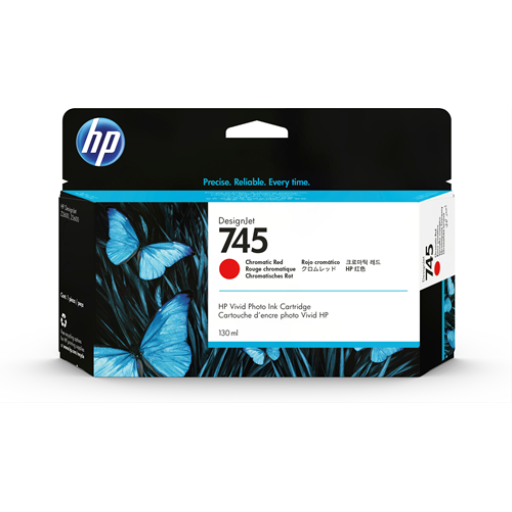 HP 745 - 130ml (F9K00A) Red Original Inkjet Cartridge - Cartouches Certifiees