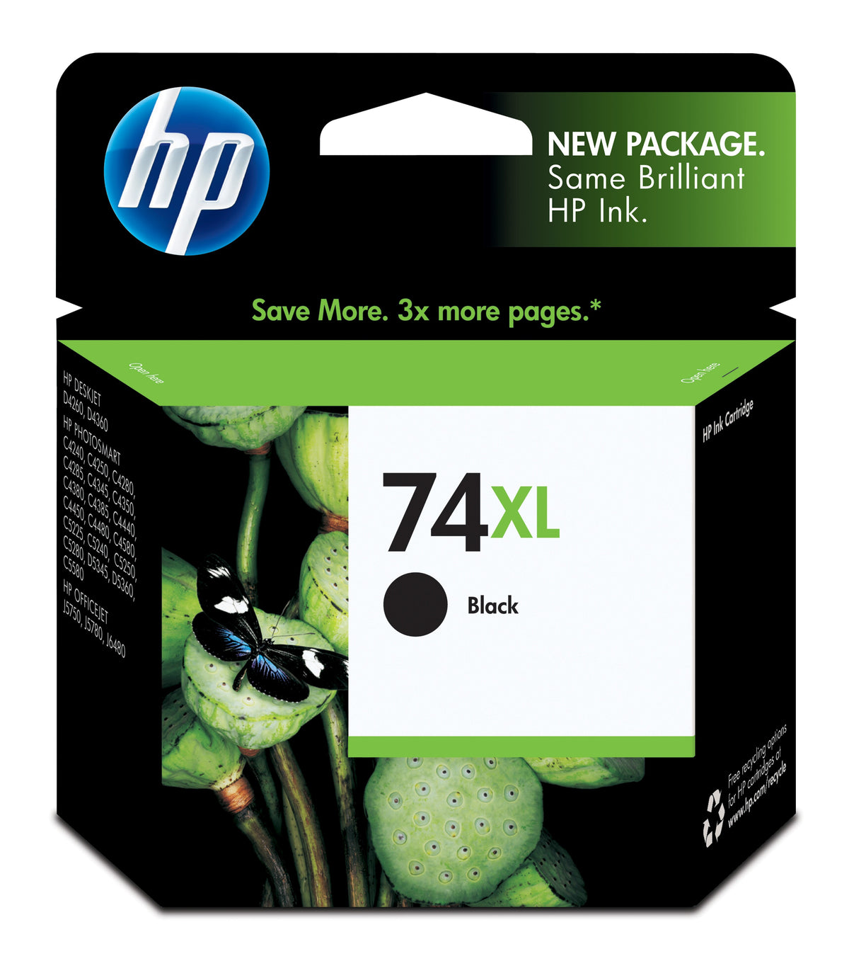 HP 74XL (CB336WN) Black Original Inkjet Cartridge - Cartouches Certifiees