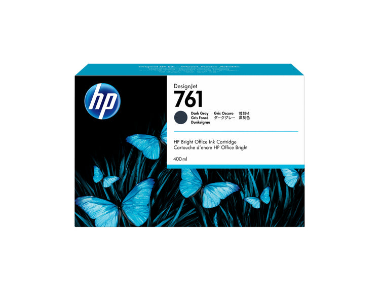 HP 761 - 400ml (CM996A) Dark Gray Original Inkjet Cartridge - Cartouches Certifiees