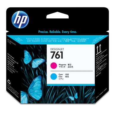 HP 761 (CH646A) Cyan and Magenta Original Printhead - Cartouches Certifiees