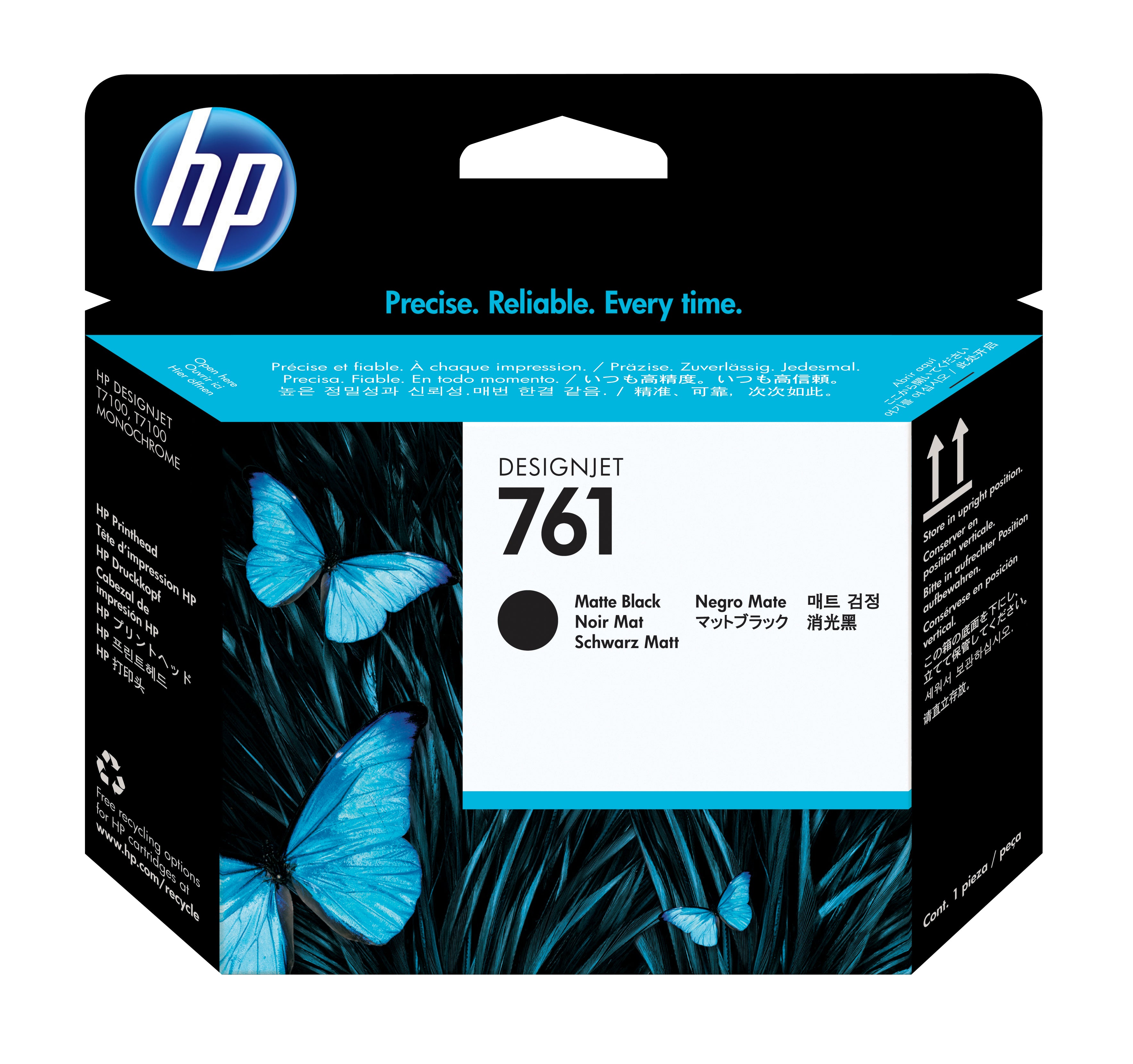 HP 761 (CH648A) Matte Black Original Printhead - Cartouches Certifiees
