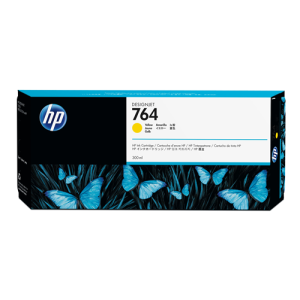 HP 764 - 300ml (C1Q15A) Yellow Original Inkjet Cartridge - Cartouches Certifiees