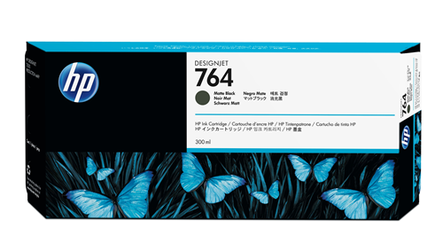 HP 764 - 300ml (C1Q16A) Matte Black Original Inkjet Cartridge - Cartouches Certifiees