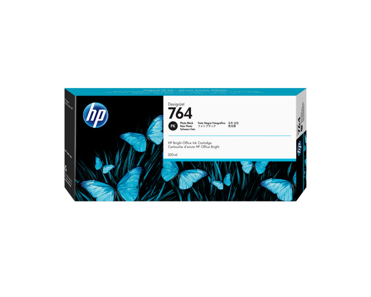 HP 764 - 300ml (C1Q17A) Photo Black Original Inkjet Cartridge - Cartouches Certifiees