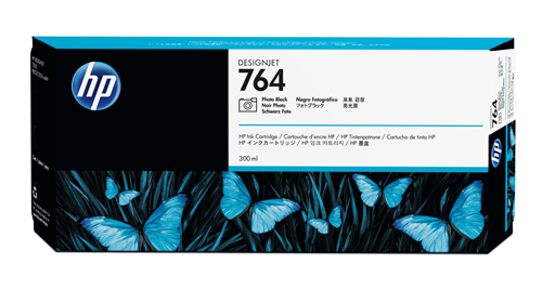 HP 764 - 300ml (C1Q17A) Photo Black Original Inkjet Cartridge - Cartouches Certifiees