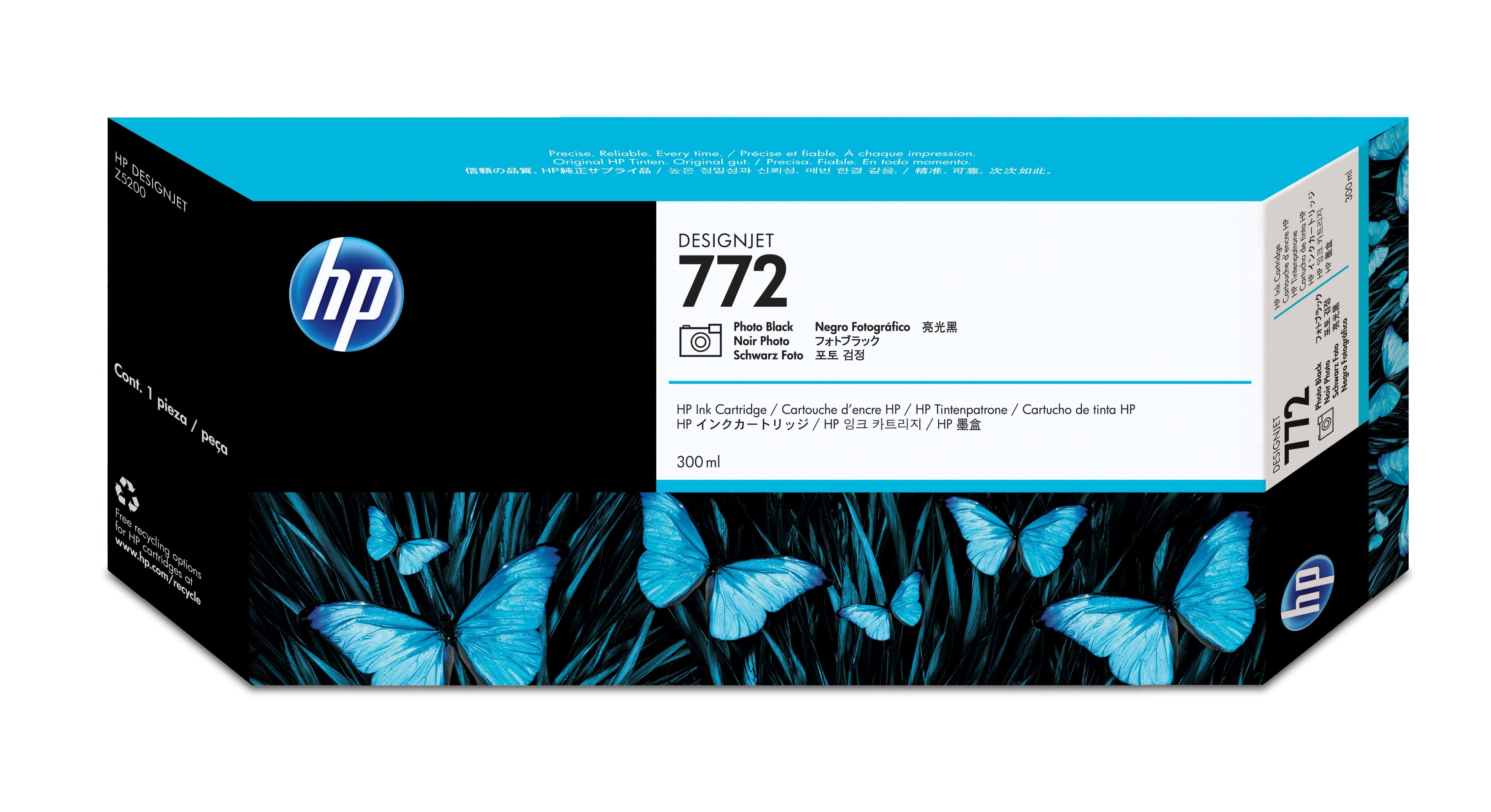 HP 772 - 300ml (CN633A) Photo Black Original Inkjet Cartridge - Cartouches Certifiees
