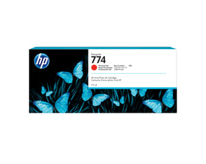 HP 774 - 775ml Tri Pack (P2W04A) Red Original Inkjet Cartridge - Cartouches Certifiees