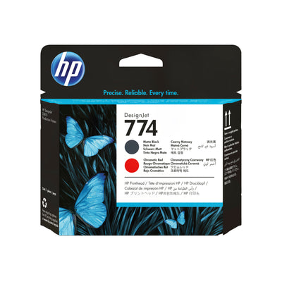 HP 774 (P2V97A) Matte Black And Red Original Printhead - Cartouches Certifiees