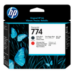 HP 774 (P2V97A) Matte Black And Red Original Printhead - Cartouches Certifiees