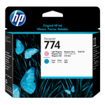 HP 774 (P2V98A) Light Magenta and Light Cyan Original Printhead - Cartouches Certifiees
