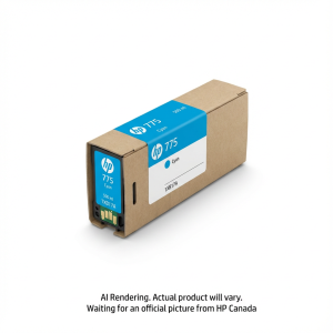 HP 775 - 500ml (1XB17A) Cyan Original Inkjet Cartridge - Cartouches Certifiees
