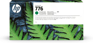 HP 776 - 1 liter (1XB03A) Chromatic Green Original Inkjet Cartridge - Cartouches Certifiees