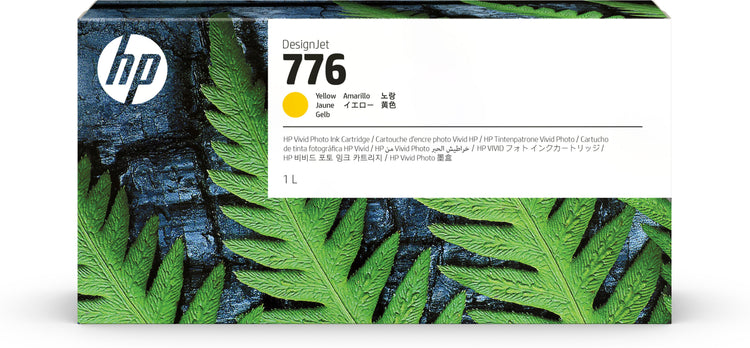 HP 776 - 1 liter (1XB08A) Yellow Original Inkjet Cartridge - Cartouches Certifiees