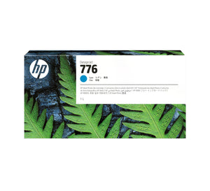 HP 776 - 1 liter (1XB09A) Cyan Original Inkjet Cartridge - Cartouches Certifiees