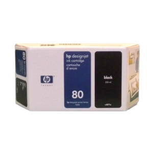 HP 80 - 350ml (C4871A) Black Original Inkjet Cartridge - Cartouches Certifiees