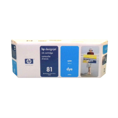 HP 81 - 680ml (C4931A) Cyan Original Inkjet Cartridge - Cartouches Certifiees
