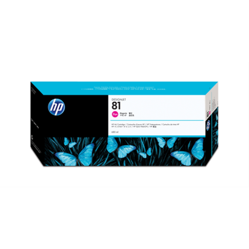 HP 81 - 680ml (C4932A) Magenta Original Inkjet Cartridge - Cartouches Certifiees