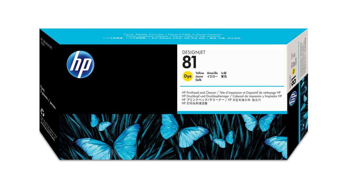 HP 81 (C4953A) Yellow Original Printhead - Cartouches Certifiees