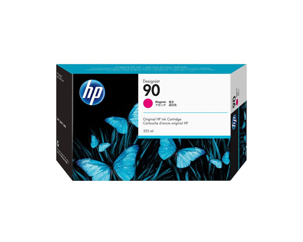 HP 90 - 225ml (C5062A) Magenta Original Inkjet Cartridge - Cartouches Certifiees