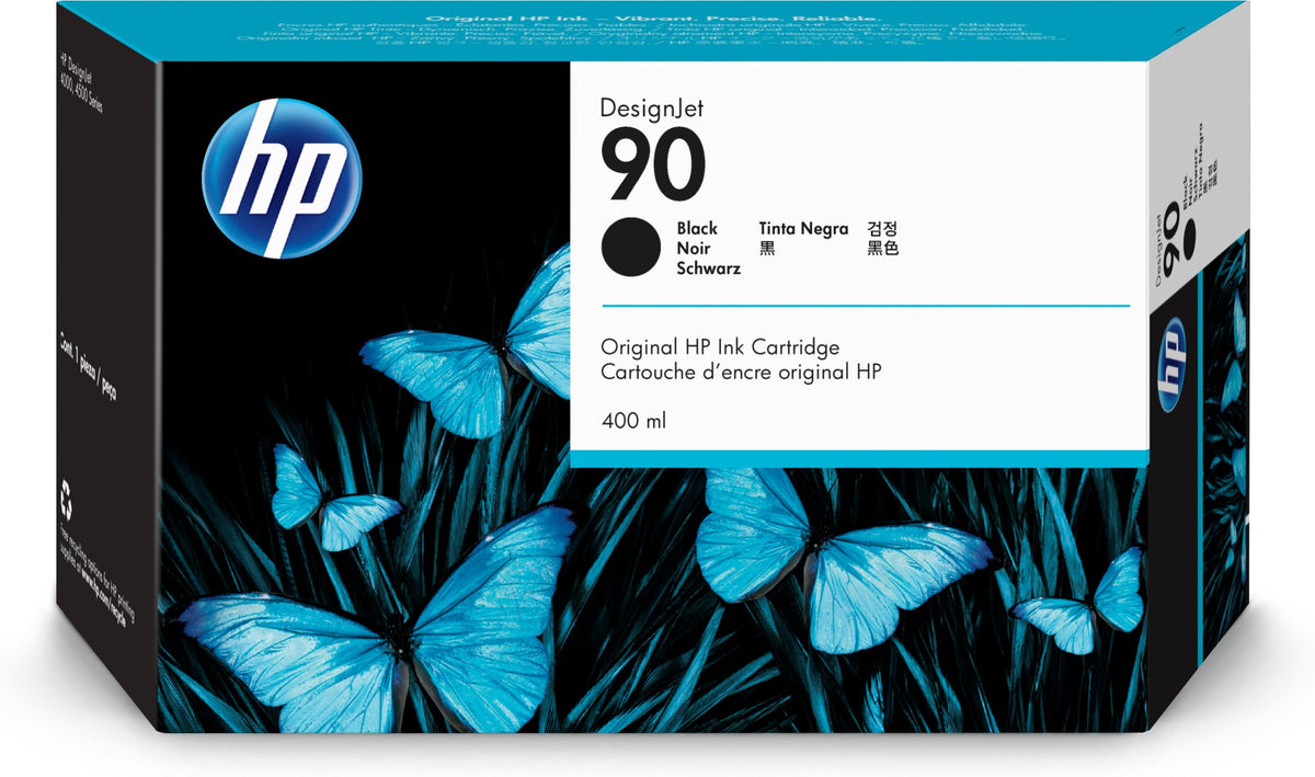 HP 90 - 400ml (C5058A) Black Original Inkjet Cartridge - Cartouches Certifiees